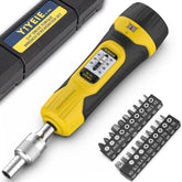 YIYEIE ratchet torque screwdriver in use for precise scope mounting.