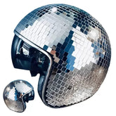 YIZUPTC disco ball helmet with retractable visor for party wear