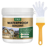 YKF transparent sealant 16oz bottle delivering clear, durable leak protection for roofs and walls.