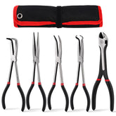 YKFLEXT needle nose pliers straight tip for precise grip in tight spaces.