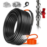 YKXJM heating cable for pipe installation prevents freezing in metal and plastic pipelines.