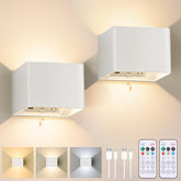 Yochoice motion sensor wall light 2-pack front view for convenient hands-free lighting.