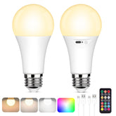 Yochoice rechargeable lightbulb with remote control for easy cordless operation.