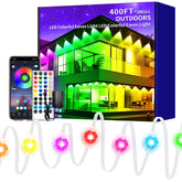 Yocrostar 400ft RGB eave lights for festive outdoor spaces
