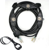 Yodotek 25ft extension cord outdoors with weatherproof design for reliable outdoor lighting