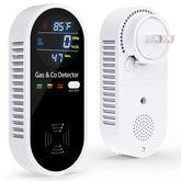 YOJOCK gas and CO detector front view shows plug-in design