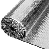YoleShy double reflective insulation film on window reduces heat transfer.