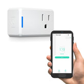 YoLink Mini Plug with LoRa range visual focus demonstrates long-range coverage.