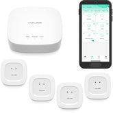 YoLink hub central unit with LoRa coverage for reliable whole-home leak alerts.
