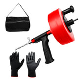 Yopmb 50ft drain snake with drill attachment for quick clogs in sinks and showers