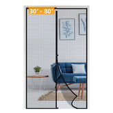Yotache fiberglass magnetic screen door main view showing sturdy fit for air flow