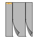 Yotache magnetic screen door double-door design for seamless two-person passage