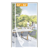Yotache white reversible magnetic screen door showing 34 in by 83 in opening for easy indoor-outdoor access