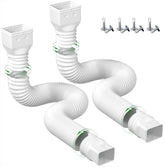 YOTODY downspout extension fully extended to 68 inches directing water away from foundations.