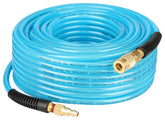YOTOO reinforced polyurethane air hose 100ft blue for indoor finishing with flexible reach.