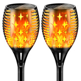 YoungPower 43-inch solar torch dancing flames for outdoor ambiance