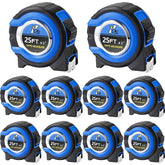 Youyole tape measure 25 ft blue with fractions for precise DIY measurements