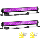 YQNLIFA 42W black light bar illuminates fluorescent posters for vivid glow