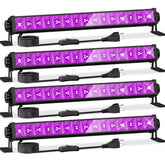 YQNLIFA 4-pack LED 42W black light bar for glow parties