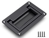 YUDTKK zinc alloy recessed pull handle in black for rust-free cabinet access