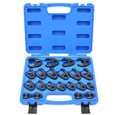 Yuesstloo crows-foot wrench set closeup shows precise 3/8 drive reach