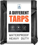 YUFYIG 20mil black tarp 5x5 ft protects from rain and wind.