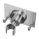 YUHX shower head holder bracket in brushed nickel for durable, rust-resistant mounting