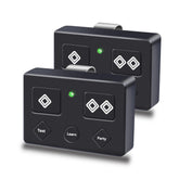 YUKGAMS 3-button remote front view highlighting compact gate control layout