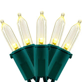 YULETIME 200-count warm white lights on green wire for indoor and outdoor décor
