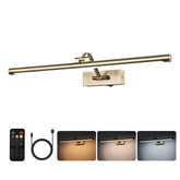 yumcrelect antique bronze LED picture light with remote control for adjustable warmth