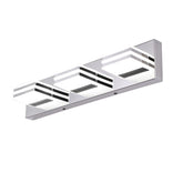 yumcrelect LED vanity lights above mirror provide bright, even makeup-ready illumination.