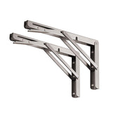 YUMORE 24-inch folding shelf bracket mounted on wall for space-saving storage.