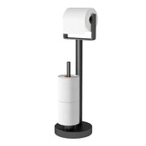 YUMORE toilet paper holder stand base keeps rolls stable on any floor.