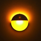 YUNLEX amber night light pack front view for compact, portable nighttime glow.
