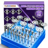 YURINWOO 120-grit diamond grinding bits for precise detail on stone and glass