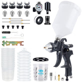 YUZES HVLP spray gun kit with four nozzles for versatile finishes