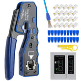 YWNEGWE RJ45 crimp tool kit front view for precise installation