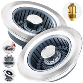 zaa 2-pack sink drain strainer assembly with stopper and basket for easy waste capture