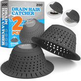 zaa Bathtub Drain Hair Catcher dome catching hair while keeping water flowing