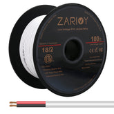 Zarivy 18 AWG two-conductor wire on a hard plastic spool for easy dispensing