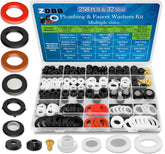ZDBB 258-piece spigot washer kit for complete outdoor faucet repairs.