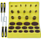 ZDBB 386-piece metric FKM Viton O-ring kit in a durable case for easy selection.