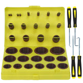 ZDBB Viton o-ring kit, 382 pieces, versatile sealing for aerospace and automotive use, reliable leak prevention.