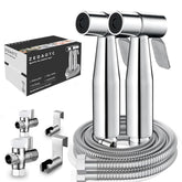 ZEDAOTC handheld bidet sprayer in stainless steel for adjustable personal cleansing.