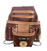 Zeluga 20-110 ten-pocket rigger bag in brown leather for daily professional use