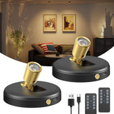 Zetunlo spotlights on wall-mount for wireless ambient lighting