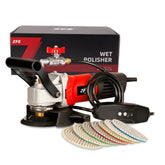 ZFE 800W wet polisher with ergonomic handles for comfortable long polishing sessions