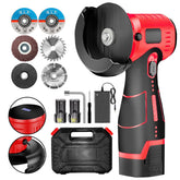 ZFULVO angle grinder with battery display for real-time power monitoring and planning.