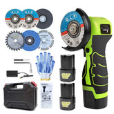 ZFULVO cordless angle grinder kit for versatile metal and wood cutting.