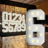 ZFUNBO marquee number 6, 3ft tall, creates a striking centerpiece for celebrations